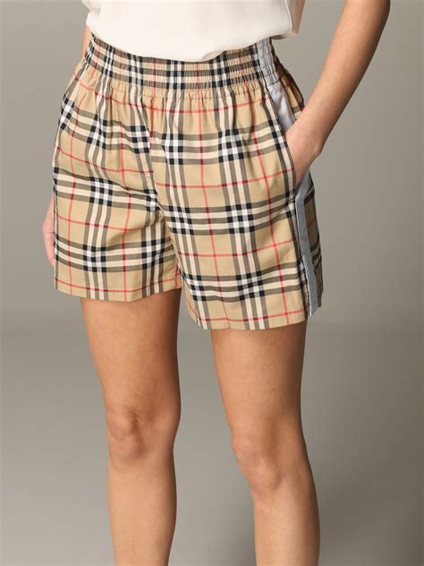 burberry women's shorts|burberry sweatpants for women.